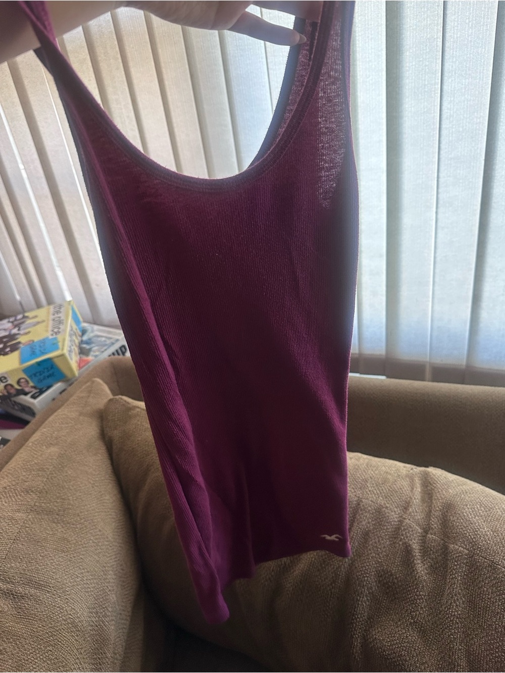 VINTAGE Hollister Plum Ribbed Tank Top